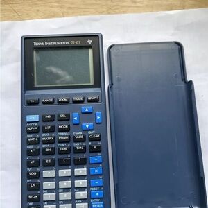 Texas Instrument TI 81 Plus Graphing Calculator W Cover Tested